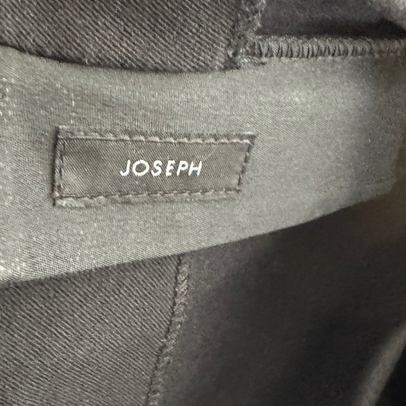 Joseph Gabardine Lenny Stretch pants leggings black with white stitching - Picture 4 of 6